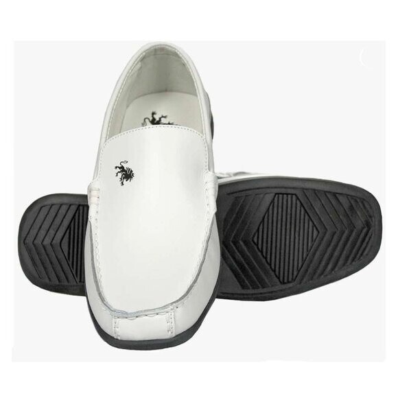 NWT VLADO LUXURY ELITE Men’s White Vegan Leather Loafer Slip On Size 8 Amazon.com | FERUCCI Plain White Velvet Loafer Slippers Flat  main image 3