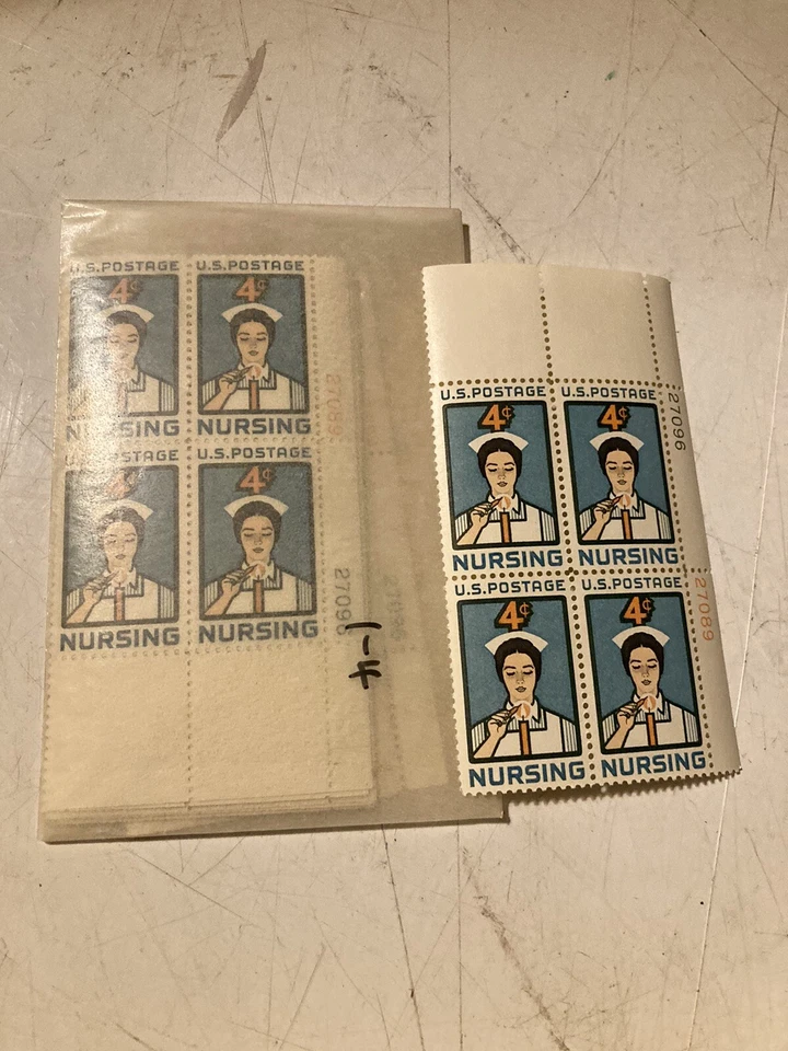 Quantity 40-SCOTT STAMPS NURSING TEN BLOCKS OF 4 MINT NEVER HINGED-MINT - Image 3 of 4