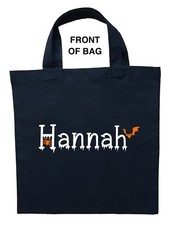Personalized Trick or Treat Bag, Custom Halloween Bag, Custom Trick or Treat Bag