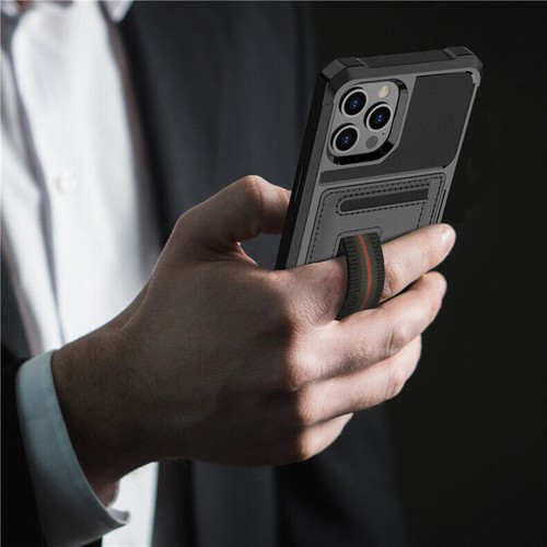 Für iPhone 16 15 Pro Max 14 13 12 Leder Magnet Hülle Wallet Holder Case Cover - Bild 7 von 16