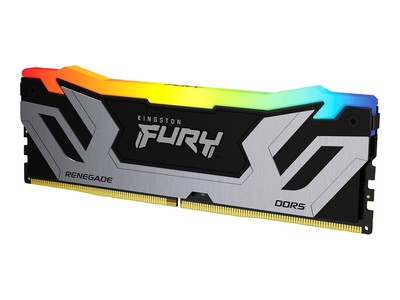 Kingston FURY Renegade RGB CU-DIMM 24 GB DDR5-8400, Arbeitsspeicher silber/schwa