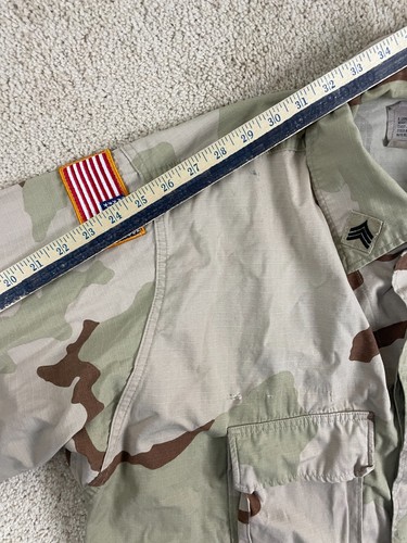 American Apparel Military Jacket Mens XL Button Up Desert Camouflage Multicolor - Picture 9 of 11