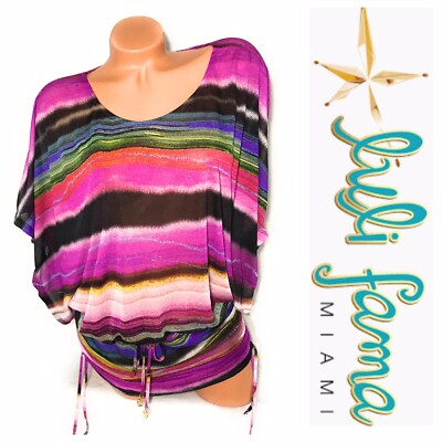 Victoria s Secret Multicolored Luli fama Swim Cover-Up Dress Size Small