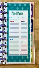 Project Planner Dashboard for use with Skinny Classic Happy Planner~