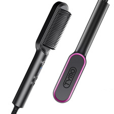 Hair Comb Straightening Brush w/ 5 Temperature, 20S Fast Heating Dual Voltage