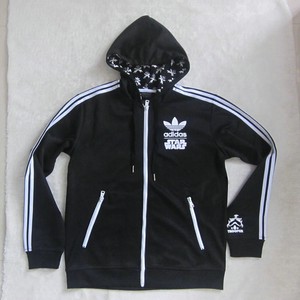 ADIDAS ORIGINALS JACKET HOODIE TOP STAR WARS STORMTROOPER BLACK ZIP FORCE | eBay
