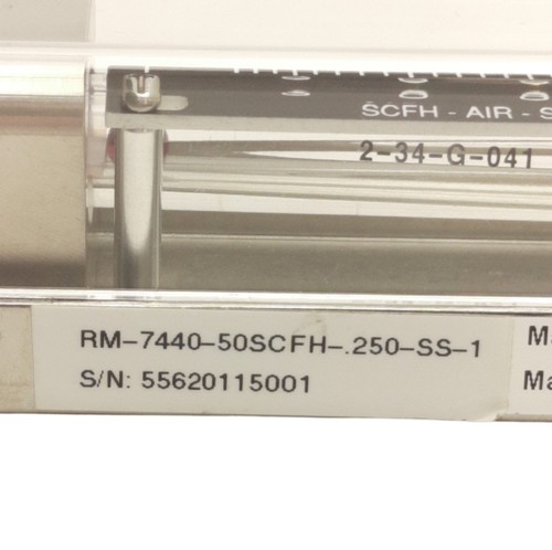 King Instruments 74V-234G041-2-1-3-5-0 Flowmeter, 65mm, 50SCFH Air STP 1/4in NPT - Picture 4 of 8