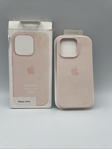 Apple Official Silicone Case for MagSafe for iPhone 15 Pro - Light Pink - 第 1/10 張圖片