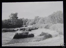 Glass Magic Lantern Slide MILL WIER WELFORD ON AVON C1900 L101 