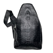 Men/Women Faux Crocodile Crossbody Shoulder Bag