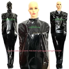 Unisex Shiny PVC Jumpsuits Mummy Costumes Sleeping Bag internal Arm Sleeves F698