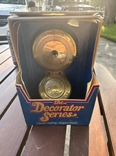 Vintage Plumb Works Brass Overflow Plate And Drain- Decorator Series 1982