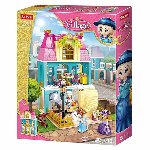 Sluban Village PIZZERIA RESTAURANT PIZZA Girls Dream Shopping Mädchen Geschenk ✅