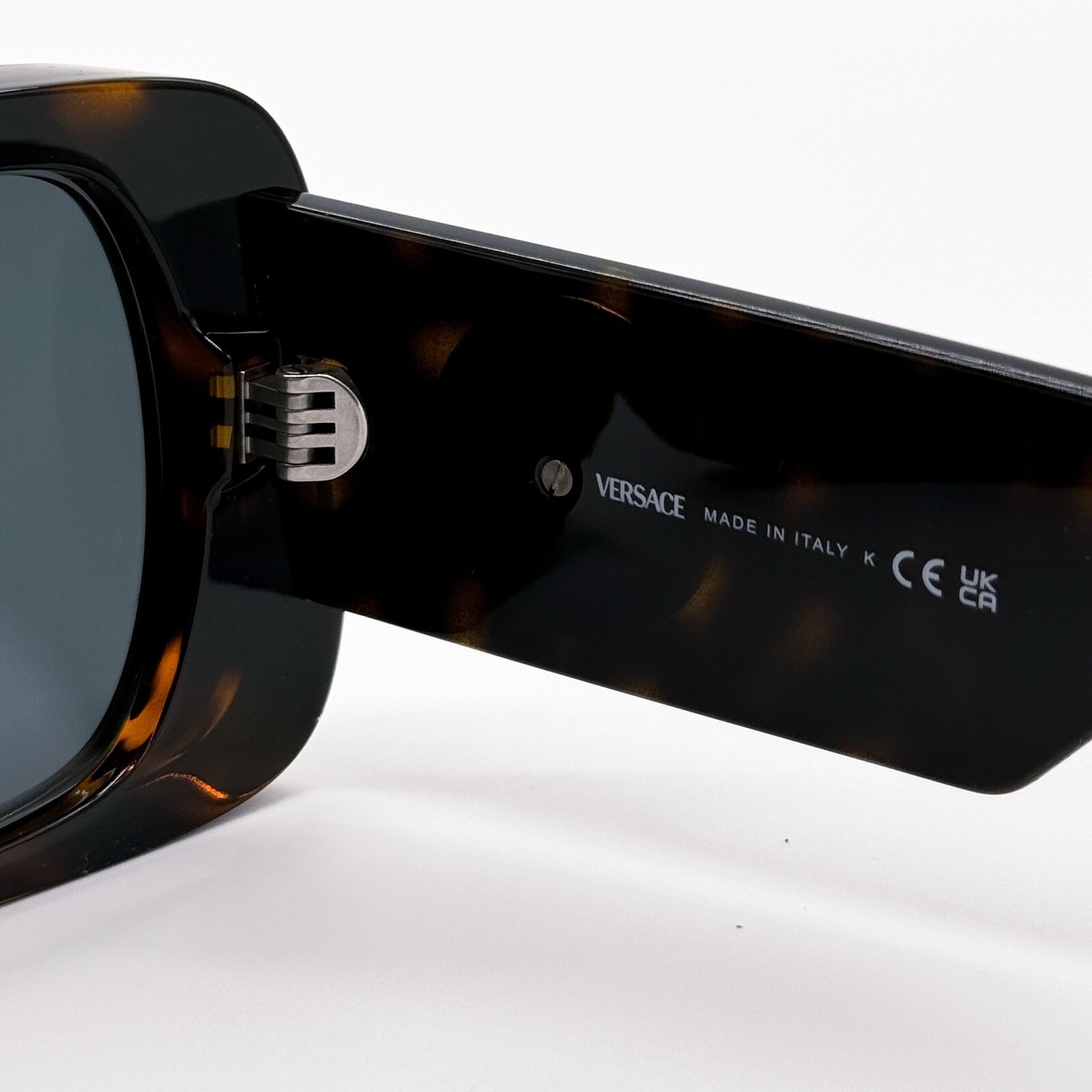 NEW VERSACE VE4473U 108/87 WOMEN HAVANA SQUARE SUNGLASSES 