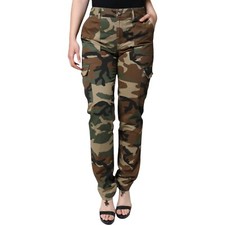 DOLCE & GABBANA Pantaloni Multicolore Camouflage Cargo Trouser IT36/US2/XS 12...