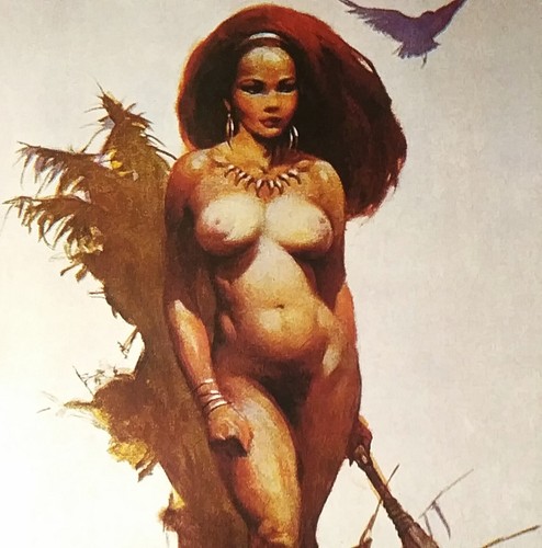 FRAZETTA PRIMITIVE BEAUTY, 11x16" PRINT FROM HOUSE OF GREYSTOKE, 1969, NEU, NEUWERTIG - Bild 3 von 3