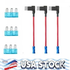 Micro3 Blade Fuse Inline Tap Holder, 15a fuse - Add A Circuit 3PCS