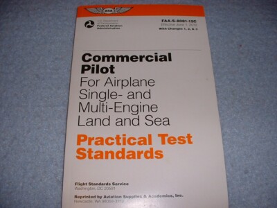 COMMERCIAL PILOT FOR AIRPLANE SINGLE- AND MULTI-ENGINE By Federal Aviation *NEW*