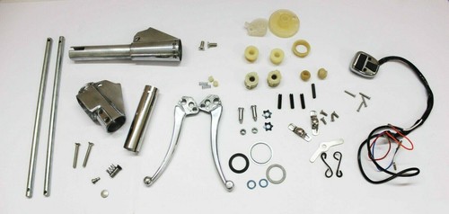 LAMBRETTA GP/DL AURICULARES MANGO COMPLETO KIT DE CONTROL PULIDO (TAMAÑO ITALIANO) GEC - Imagen 6 de 8