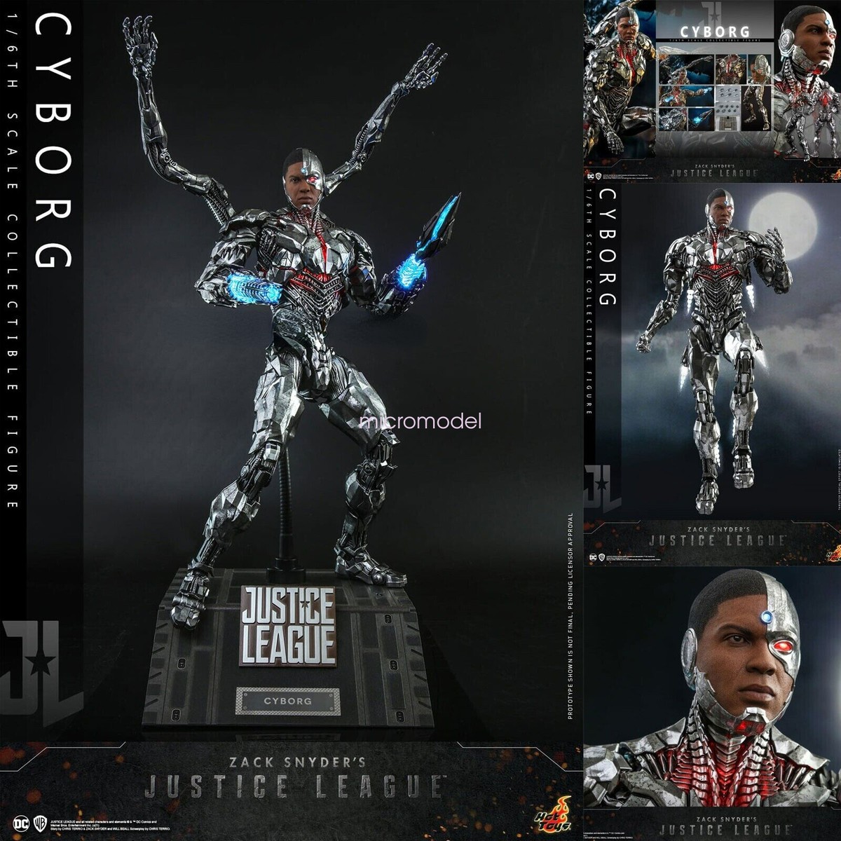 Hot Toys TMS057 Zack Snyders Justice League 1/6 Cyborg Figure