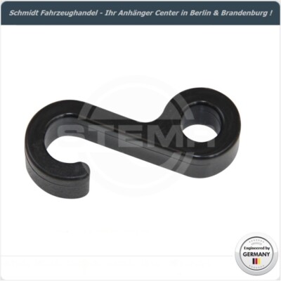 Stema schwarzer Kunststoffhaken für 6-10 mm Expanderseil - Saris Anssems Humbaur
