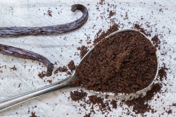 Madagascar Ground vanilla Bean Powder, Unsweetened Pure Ground4oz