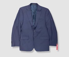  450 Calvin Klein Men's Blue Slim X Fit Wool Blazer Coat Suit Jacket Size 40R
