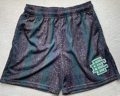 Eric Emanuel Short Snakeskin Brown Green - Large | eBay