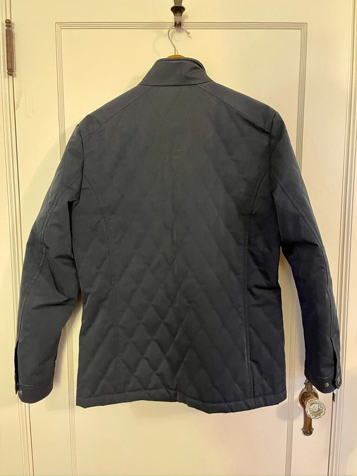 Мужское стеганое пальто TED BAKER DREAVYN 4 на молнии темно-синее (с дефектом бирки) - Изображение 2 из 4