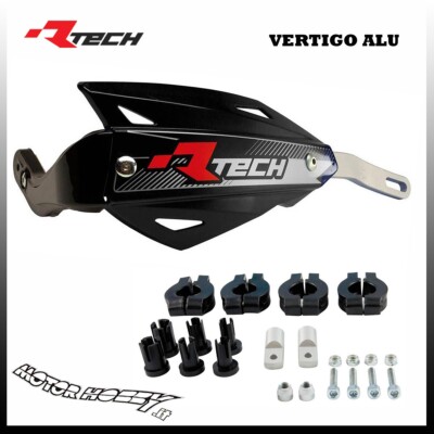 PARAMANI RTECH VERTIGO ALU UNIVERSAL FÜR ENDURO MOTARD SCHWARZ +MONTAGESATZ