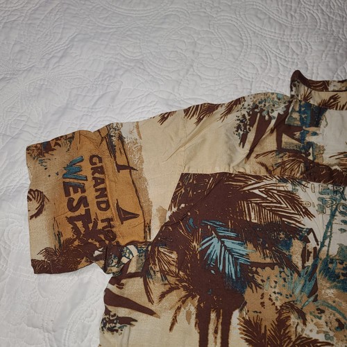 Vtg Natural Issue Hawaiian Button Up Men Shirt Size 2XG Beach Bum Party Relax - Picture 12 of 16