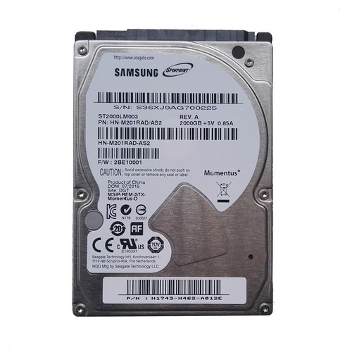 ST2000LM003 Seagate 2TB 5400RPM 32MB SATA 2.5 inch Laptop HDD Hard Disk Drive - Picture 3 of 6