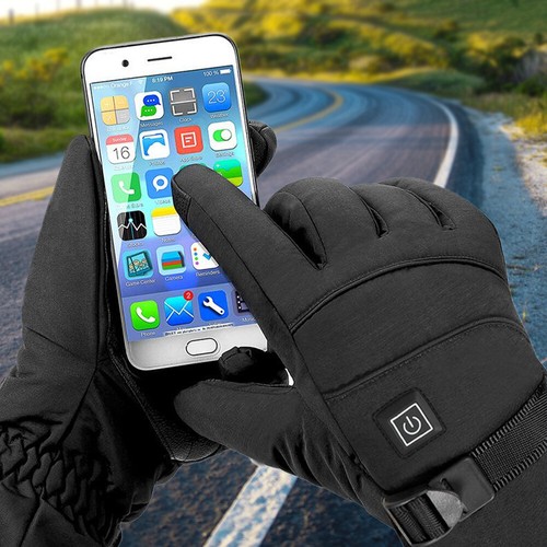 Elektrisch beheizte Handschuhe wasserdicht 3 Gänge Handwärmer-Handschuhe für Out - Bild 4 von 12
