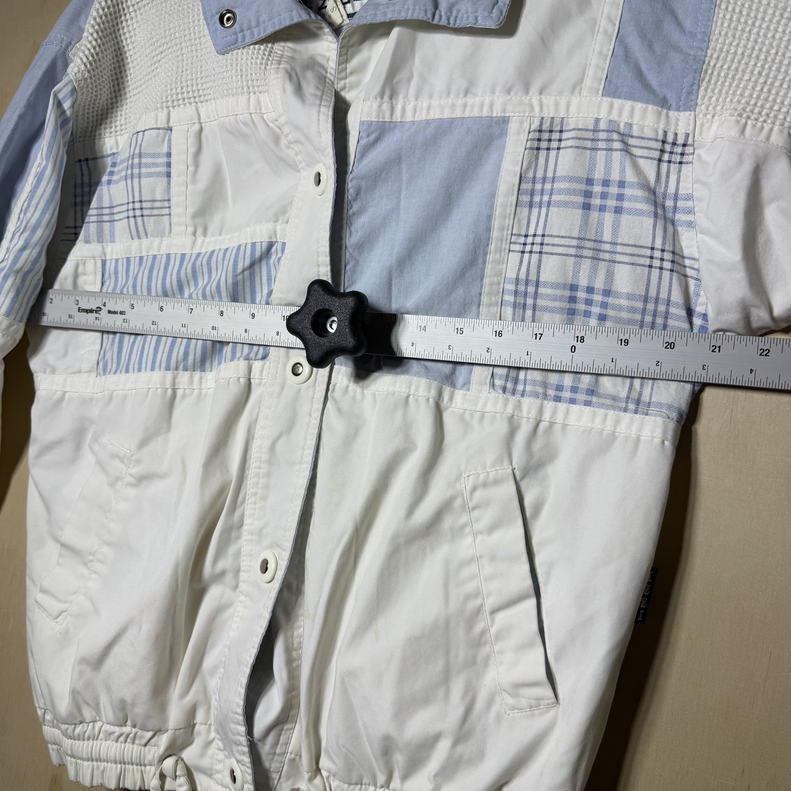 Vintage IZZI Patchwork Windbreaker Jacket Women’s… - image 5