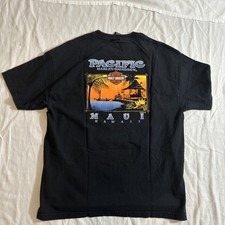 Vtg Pacific Harley Davidson T Shirt Sz XL Maui Hawaii - Dated 1999