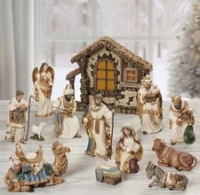 Kirkland Signature 14-Piece Nativity Set – Celebrate the Miracle of Jesus’ Birth
