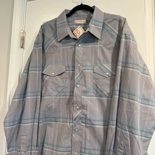 Proper Wear The West Shirt Men's 2XL Pearl Snap Button Western Cowboy