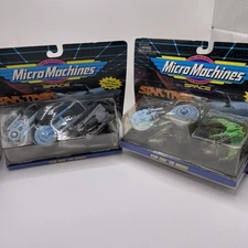 Lot Of 2 1994 Vintage Star Trek Micro Machines Enterprise Reliant Collection 