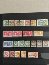 Northern Rhodesia group of 23 stamps loose Scott Cat 1/46 1925-1946 dups