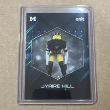 onit Jyaire Hill Michigan Wolverines B-39 Football Bowman University Chrome Card