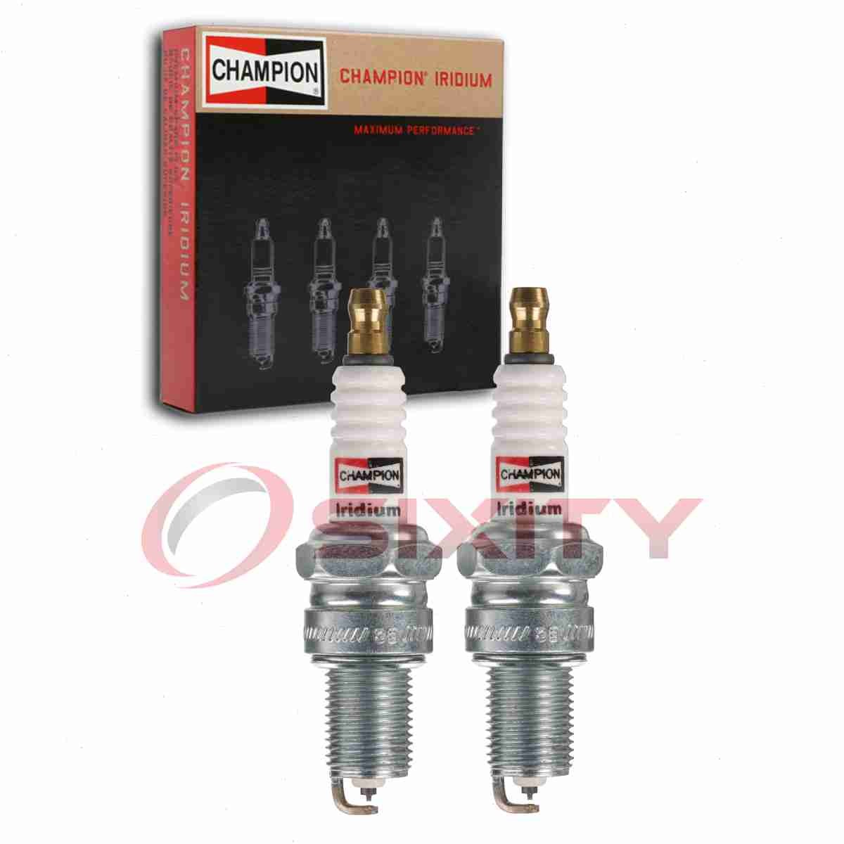 2 pc Champion Iridium Spark Plugs for 1969-1972 Honda 600 0.6L L2 Ignition nl