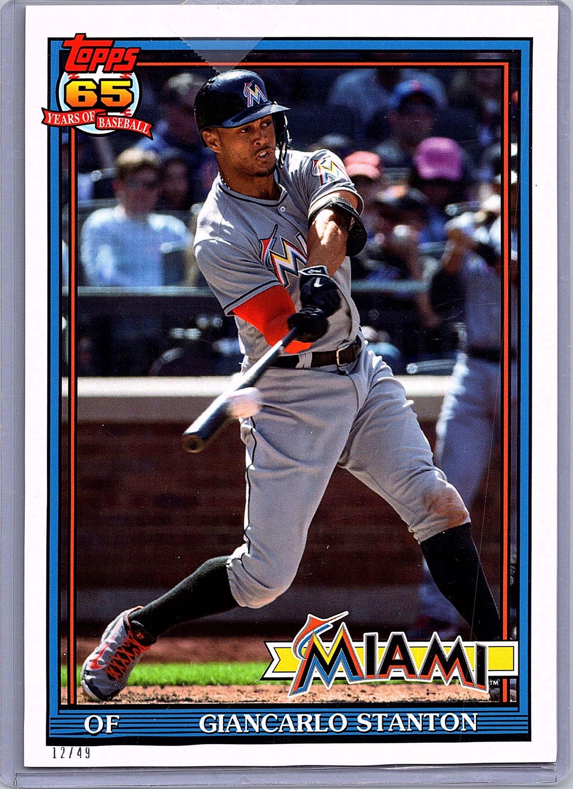 2016 Topps Archives 5x7 #257 Giancarlo Stanton #/49