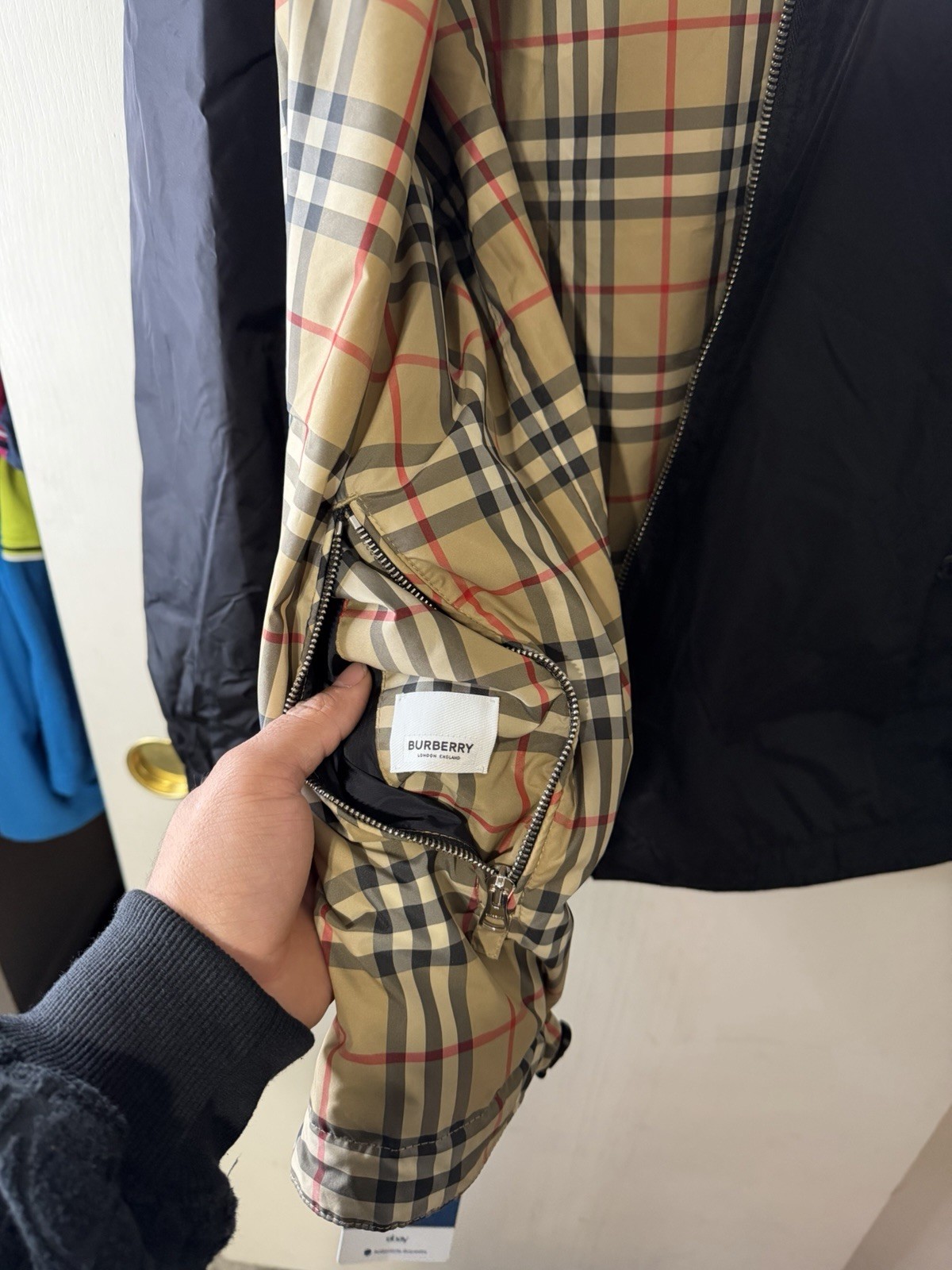 Burberry Reversible Jacket Size Large - image 4
