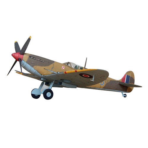 Papercaft Model Plane 1/33 Supermarine Spitfire Fighter Paper Model Military Aircraft ...