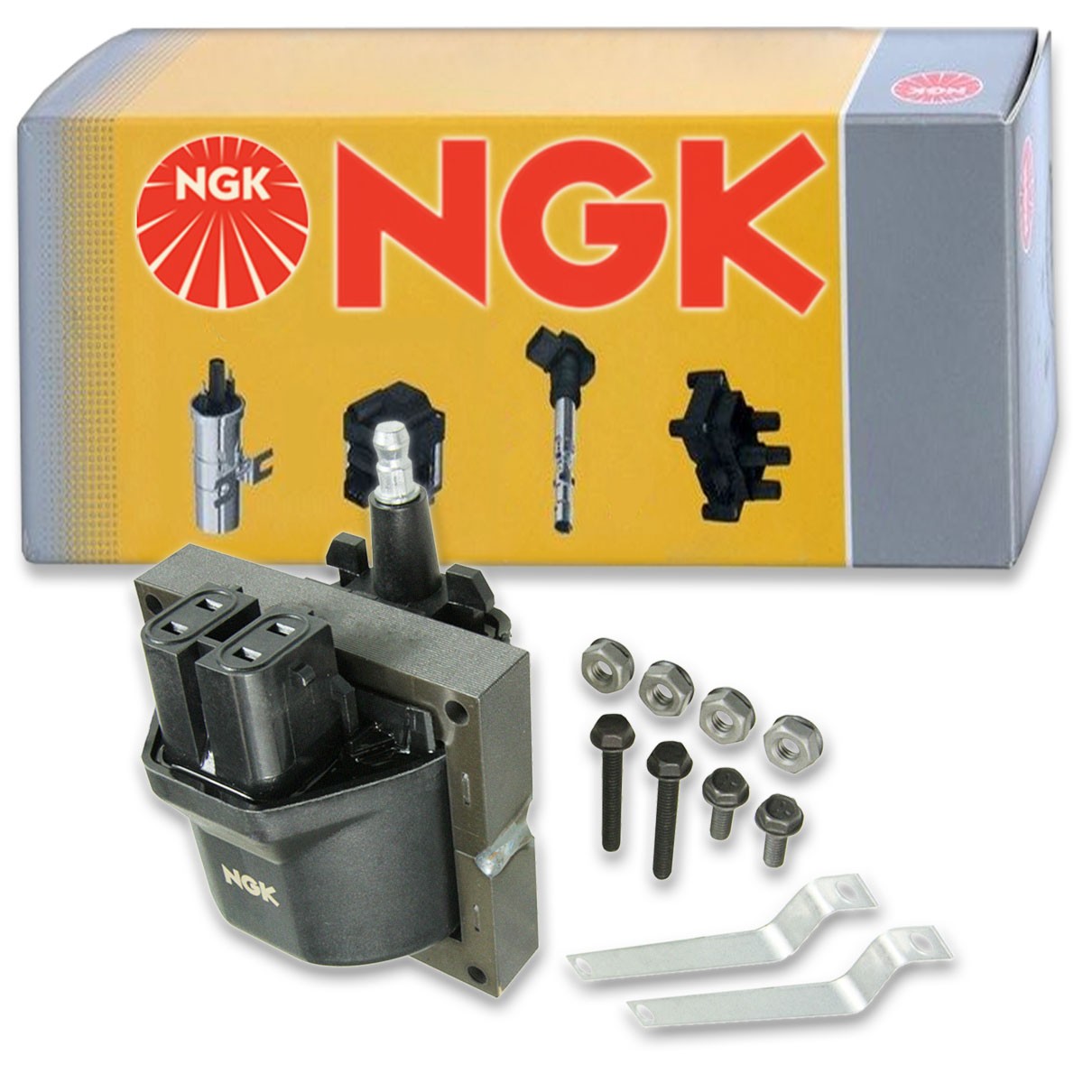 1 pc NGK Ignition Coil for 1987-1991 GMC R2500 Suburban 5.7L 7.4L V8 - Spark ps