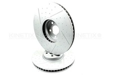 Für BMW X5 X6 X7 40d M Sport Grübchen Gerillt Bremsscheiben Vorne Paar 374mm
