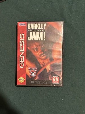 Barkley Shut Up and Jam! Sega Genesis Game Complete With Box And Manual