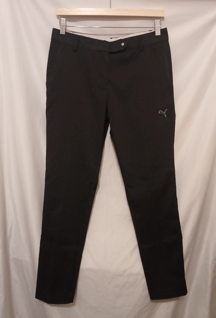 Pantaloni chino Puma Golf Dry Cell UK 10 15x29 neri atletici prestazioni attive