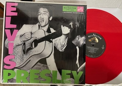 ELVIS PRESLEY - SELF-TITLED - RCA/BMG RED VINYL REISSUE LP lpm s/t album re VG+