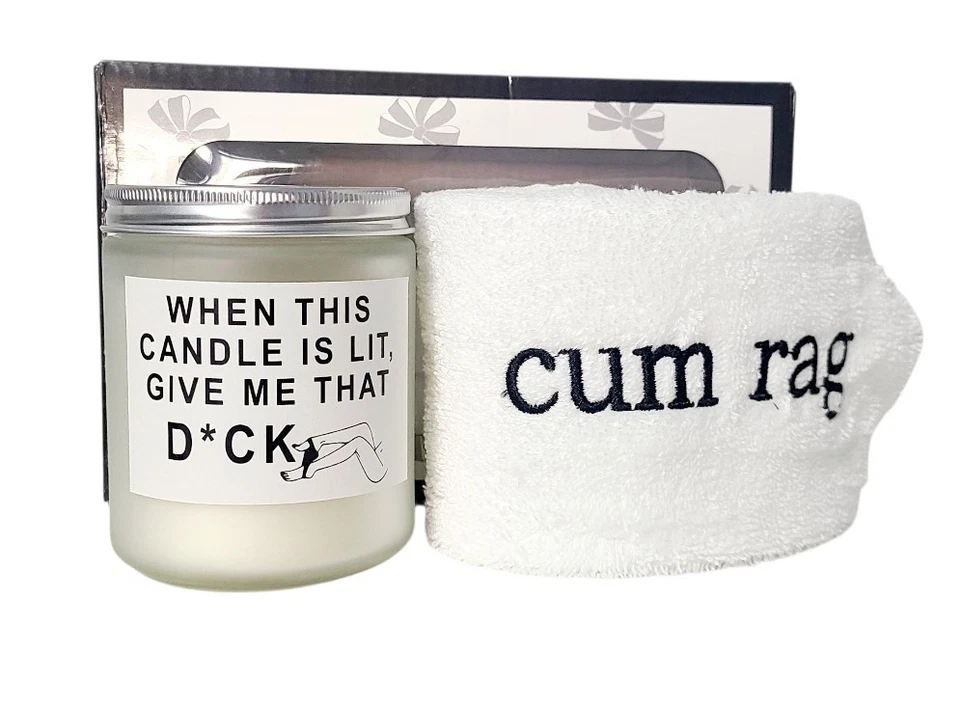 Cum Rag & Candle Novedad Regalo Cuando Esta Vela Está Encendida Dame Esa Polla Parejas Foto 2 de 4